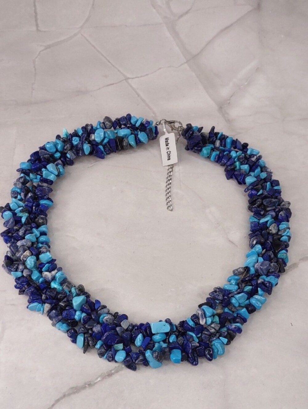 Artisan Crafted Lapis/Turquoise Necklace